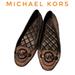 Michael Kors Shoes | Michael Kors Lillie Fulton Moccasins Glitter Chain Mesh Black/Bronze Flats 7 M | Color: Black | Size: 7