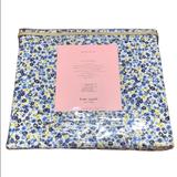 Kate Spade Bedding | Kate Spade 100% Cotton Percale Queen Sheet Set 4-Piece Floral | Color: Blue/Yellow | Size: Queen
