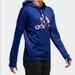 Adidas Tops | Adidas Floral Badge Of Sport Hoodie, Electric Blue | Color: Blue | Size: S