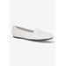 Wide Width Women's Thrill Pointed Toe Loafer by Easy Street in White (Size 7 W)