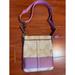 Coach Bags | Coach Signature Fabric Cross Bag In Pink | Color: Purple/Tan | Size: Os