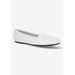 Extra Wide Width Women's Thrill Pointed Toe Loafer by Easy Street in White (Size 11 WW)