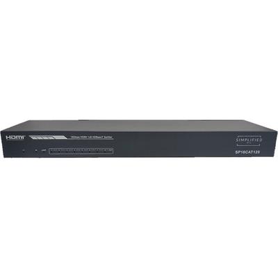 Simplified MFG SP18CAT120 HDMI 1 to 8 Splitter over Category Cable 120m/4k, 150m/1080p