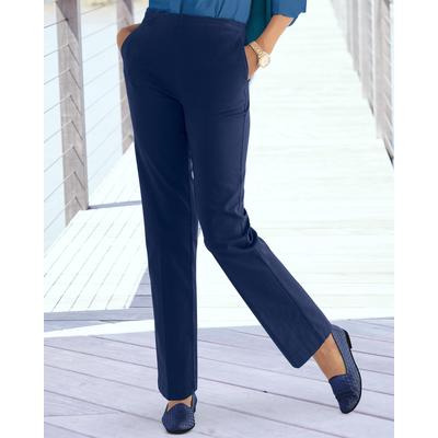 Appleseeds Women's Dennisport Easy Pull-On Chinos - Blue - 8 - Misses