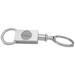 Silver Tulane Green Wave Team Logo Two-Section Key Ring