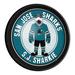 San Jose Sharks Mascot 18'' Round Slimline Illuminated Wall Sign