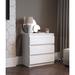 Latitude Run® Foscoe 3 Drawer Chest Wood in Brown/White | 30.31 H x 27.56 W x 15.75 D in | Wayfair F1776FB2A574486BA93071C795E3AC3D