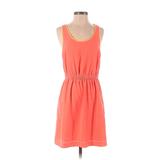 Gap Casual Dress - Mini Scoop Neck Sleeveless: Orange Print Dresses - Women's Size X-Small