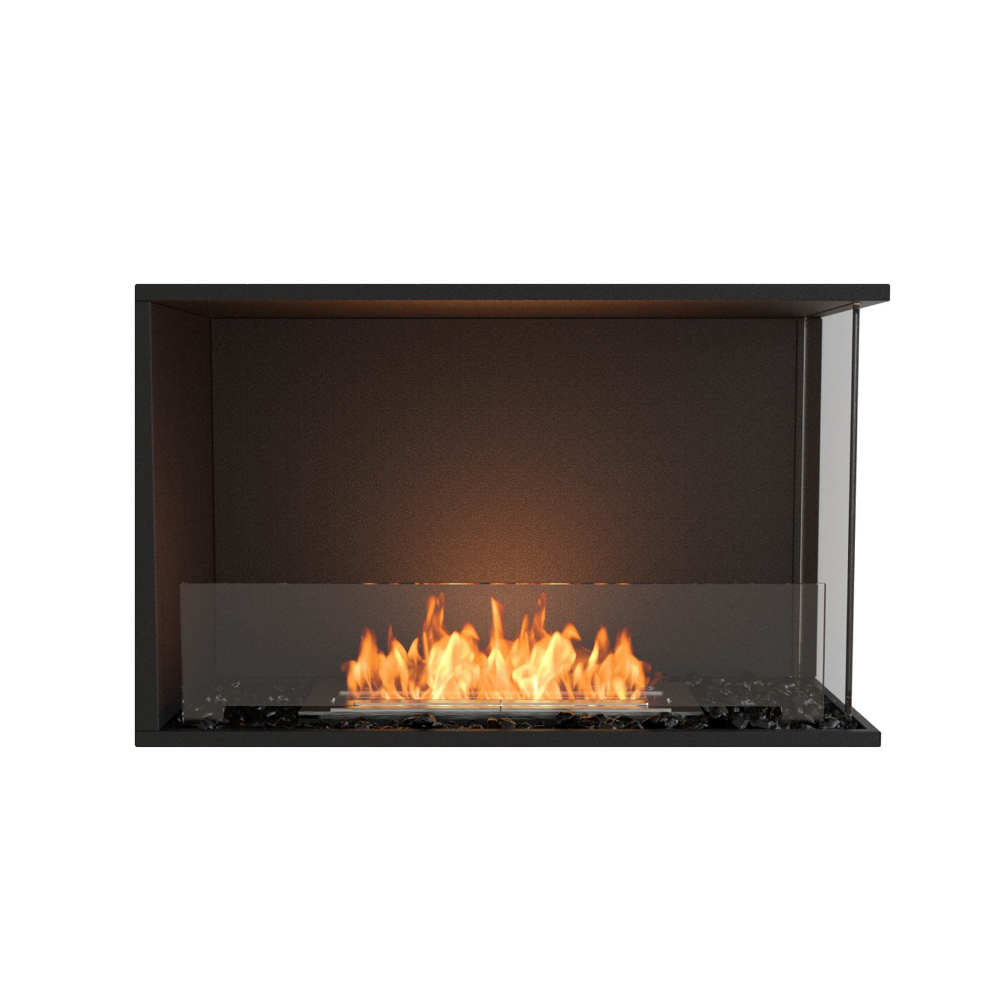 EcoSmart Flex - Front + rechts offen [Ethanol Einbau Gehäuse]: Flex32 - ohne Holzbox