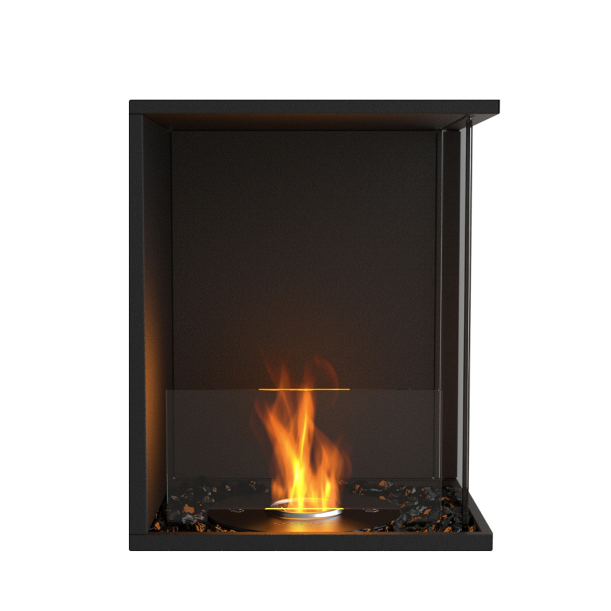 EcoSmart Flex - Front + rechts offen [Ethanol Einbau Gehäuse]: Flex18 - ohne Holzbox