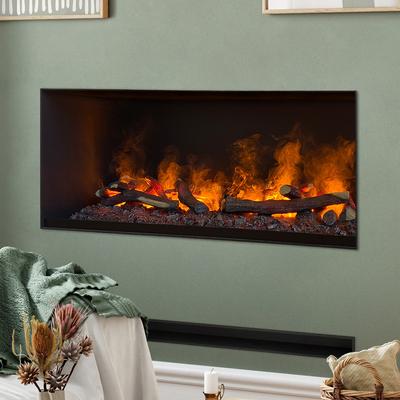 muenkel design wall fire electronic PRO [Opti-myst Elektrokamineinsatz Wandeinbau]: 1100 mm - ohne Dekoholz - Ohne Heizung - Wasserleitung