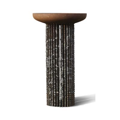 muenkel design Kalypso [Gartenskulptur mit Schmelzoptik in Edelrost Stahl]: L
