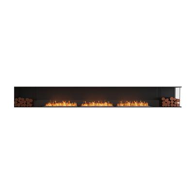 EcoSmart Flex - Front + rechts offen [Ethanol Einbau Gehäuse]: Flex158 - Holzbox doppelseitig Image