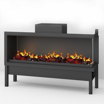 muenkel design wall fire electronic PRO FR 1610 [Opti-myst Elektrokamineinsatz Wandeinbau]: Glas halbhoch, umlaufend - o