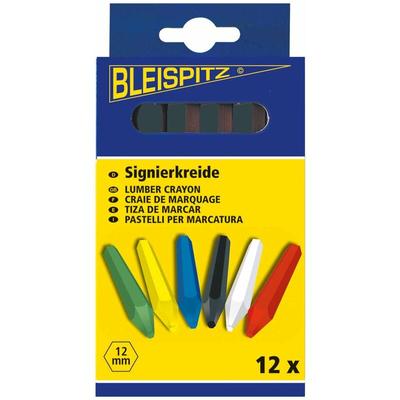 Bleispitz - Signierkreide 12 Stück - Farbe:schwarz Image