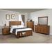 Corvallis Rustic Honey 4-piece Full Bedroom Set with 2 Nightstands and Chest