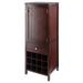 Brooke Jelly 3-Section Cupboard, Walnut - 17.3"W x 15.7"D x 47.4"H