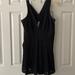 Free People Dresses | Free People Black Lace Cut Out Dress. Deep V Neck Small | Color: Black | Size: S