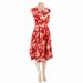 Anthropologie Dresses | Emily And Fin Anthropologie Pink Floral Dress | Color: Pink/Red | Size: S