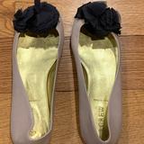 J. Crew Shoes | Euc! J.Crew Blume Ballet Flat With Black Chiffon Flower - Style 24374 | Color: Black/Pink | Size: 7