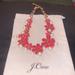 J. Crew Jewelry | J Crew Coral , Pearl, Crystal Necklace. | Color: Cream/White | Size: 16” With 2” Extender