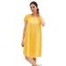 Plus Size Women's A-Line Tee Dress by ellos in Golden (Size 38/40)