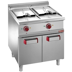 Gastro Elektro-Fritteuse Doppelbecken je 13l Standgerät Fritteuse 18 kw