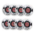 Skateboard wheel 8 Pack Inline Skate Wheels 85A for Asphalt Inline Skating or Outdoor/Indoor Roller Hockey, Replacement Skate Wheels, with Bearings ?for Girls & Boys (Black 72mm)