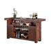 American Heritage Savannah Home Bar Wood in Brown/Green | 45 H x 84 W x 28.5 D in | Wayfair E600098SA