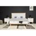 Corrigan Studio® Ava King Bed Wood in Brown/White | 47 H x 79 W x 85 D in | Wayfair 38784F15AA23465A8D1F3567FFD479FC