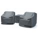 RST Brands Portofino Northridge Heavy Duty Patio Chair Cover Set, Polyester in Gray | 28 H x 36 W x 38 D in | Wayfair OP-SCCLB3-VST-K