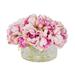 Primrue Assorted Peony Floral Arrangement in Vase Polysilk in Pink/Red/White | 9 H x 13 W x 13 D in | Wayfair 4241B3E7D4704A6DA2AAFFC7D68564BB