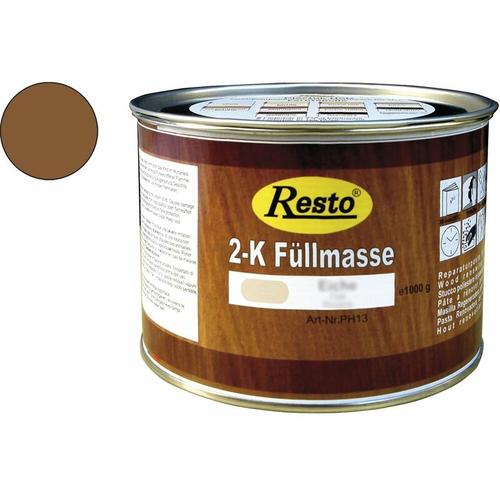 2K Füllmasse inkl. Härter Holz-Spachtelmasse lackierbar 500 g Nussbaum – Resto