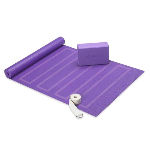 GAIAM Unisex Yoga Beginners Kit lila 48.6