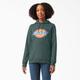 Dickies Women's Water Repellent Logo Hoodie - Lincoln Green Size M (FW203)