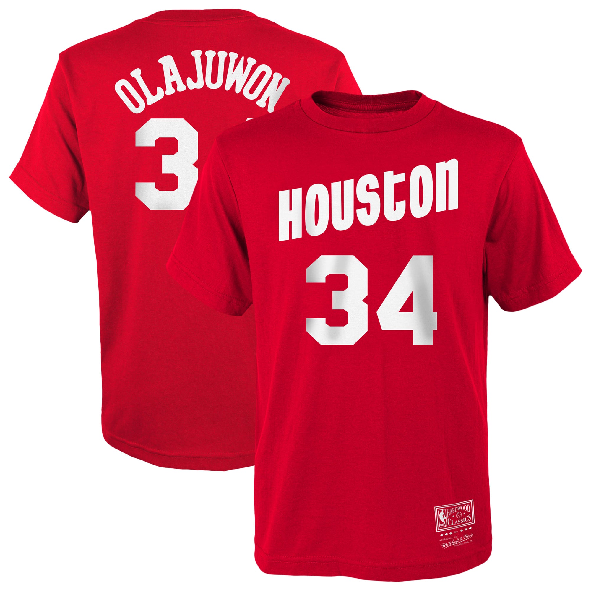 Tee-shirt numéro et nom Hardwood Classics Hakeem Olajuwon Houston Rockets - junior - unisexe Taille: S (8)