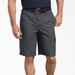 Dickies Men's Flex Regular Fit Ripstop Cargo Shorts, 11" - Rinsed Charcoal Gray Size 34 (WR353)