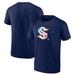 Men's Fanatics Branded Deep Sea Blue Seattle Kraken Banner Wave T-Shirt