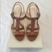 Coach Shoes | Euc Coach Ginger Whiskey Leather Sandal. Size 9. | Color: Tan | Size: 9