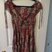 Free People Dresses | Free People Miss Right Mini Dress Size Xs Red Floral | Color: Red/Tan | Size: Xs