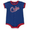 Newborn & Infant Royal Chicago Cubs Stripe Power Hitter Romper