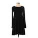 Old Navy Casual Dress - A-Line: Black Solid Dresses - Women's Size X-Small Petite