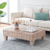 Breakwater Bay Esin Wicker Coffee Table Wood in White | 12 H x 39.6 W x 26.8 D in | Wayfair 9935179ABF1841F183E87D550DFB4120