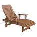 Highland Dunes Wankowski 56" Long Reclining Patio Chair Plastic in Brown | Wayfair 739A34E50F7246E5AAFB28C00C72B9CE