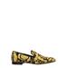 Baroque Pattern Pointed Toe Loafers - Yellow - Versace Slip-Ons