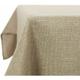 Deconovo Lot de 1 Nappe Imperméable Anti Tache Rectangulaire Effet Lin pour Table, 130x220 cm, Lin