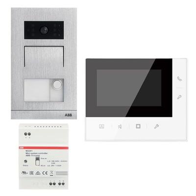 ABB - Videosprechanlage-Kit für Einfamilienhaus 2-Draht mit Freisprechmonitor und Türstation Image