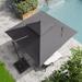 Crestlive Products Deluxe 10 x 10 ft Square Double Top Patio Cantilever Offset Umbrella