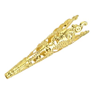 Corsage Decorative Holder Alloy 42mm for Wedding Party Prom Gold Tone - Gold Tone