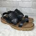 Zara Shoes | Barely Worn Zara Black Faux Leather Fringe Slingback Sandals | Color: Black | Size: 39